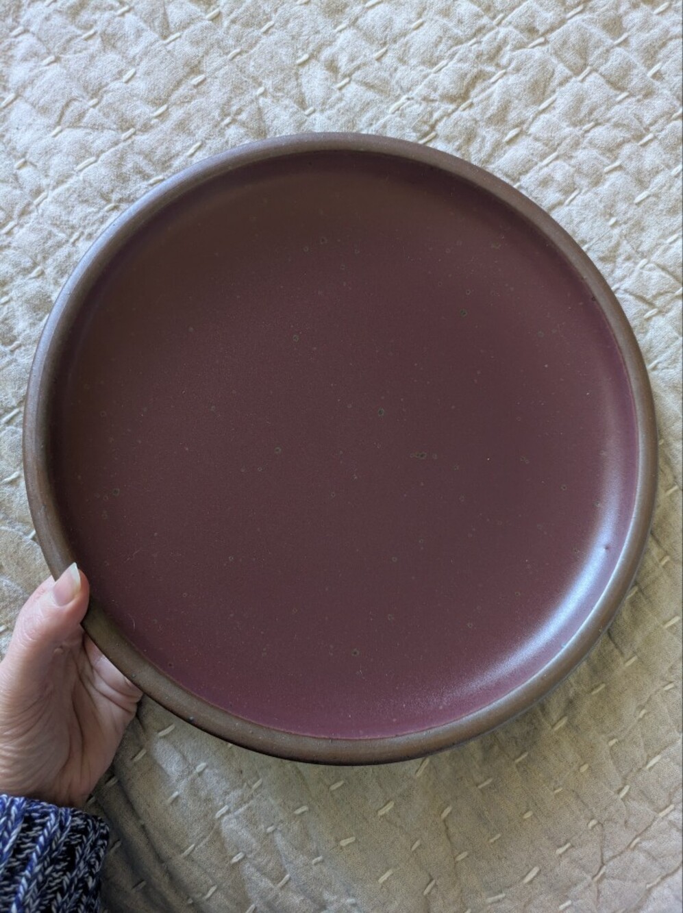 East Fork Dinner Plate Wine Dark Sea
